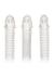 3 Piece Extension Kit Textured 6in Each - Clear
