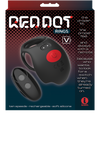 Red Dot Silicone Rechargeable Vibrating Cock Ring with Controller V3