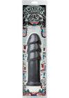 American Bombshell B-10 Warhead Dildo - Grey/Gun Metal - 10.1in