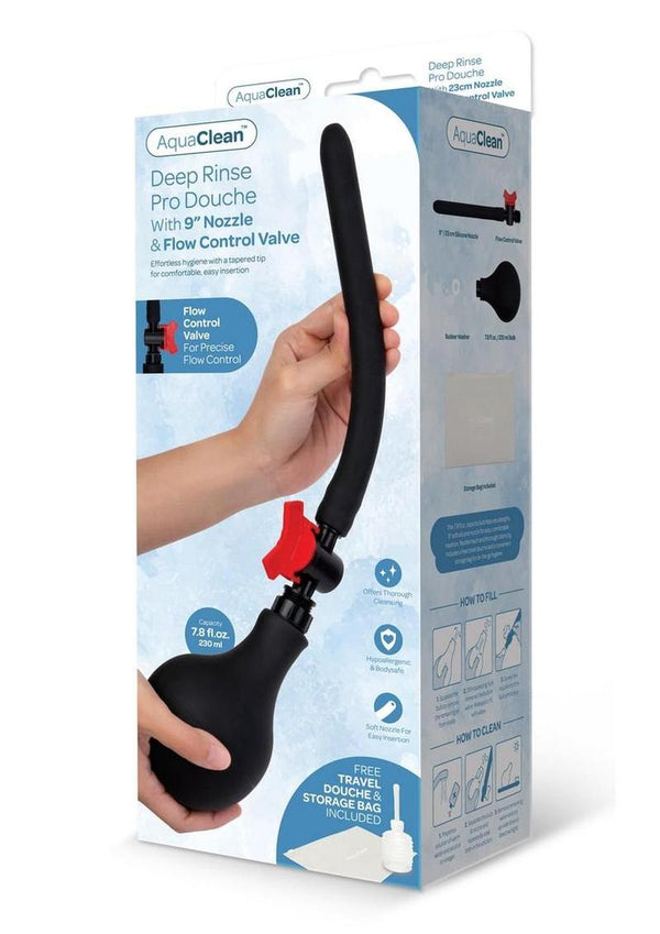 Aquaclean Deep Rinse Pro Douche with Nozzle - Black