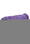 Au Naturel Bold Pleaser Dildo with Suction Cup - Purple - 7in