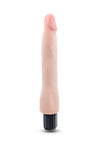 Au Naturel Vanilla Ice Vibrating Dildo - Vanilla - 8.75in