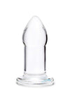 B-Vibe Advanced 7.5 Inch Glass Anal Dilator - Clear