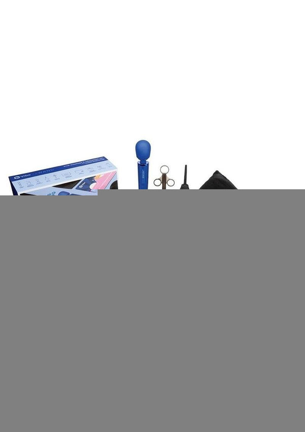 B-Vibe Anal Massage and Education - Blue/Navy Blue - Set