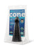 B-Vibe Cone Tapered and Ribbed Dildo with Suction Cup - Black - 10in