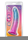 B Yours Beautiful Sky Dildo 7in Sunset - Blue/Pink