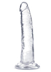 B Yours Plus Lust N' Thrust Realistic Dildo - Clear - 7.5in