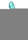 B Yours Plus Lust N' Thrust Realistic Dildo - Teal - 7.5in