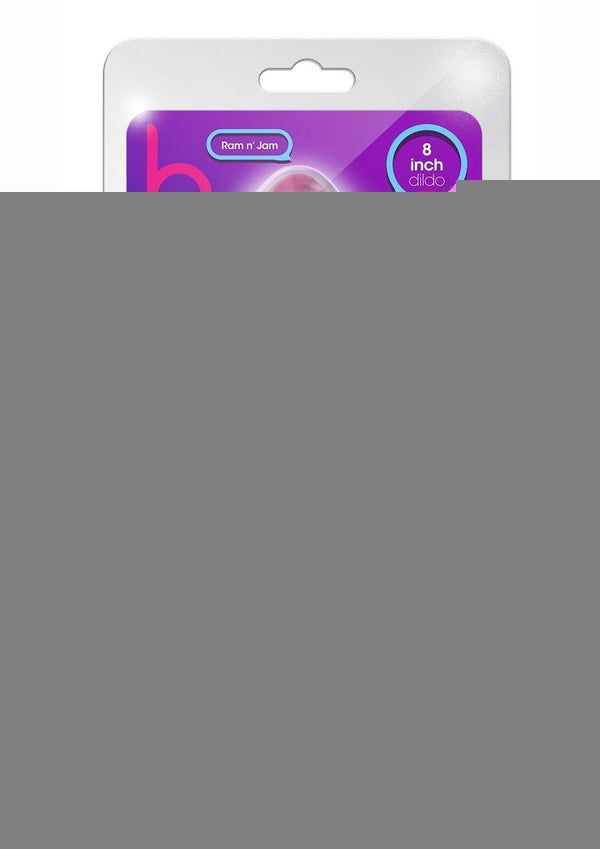 B Yours Plus Rock N' Roll Realistic Dildo with Balls - Pink - 8in