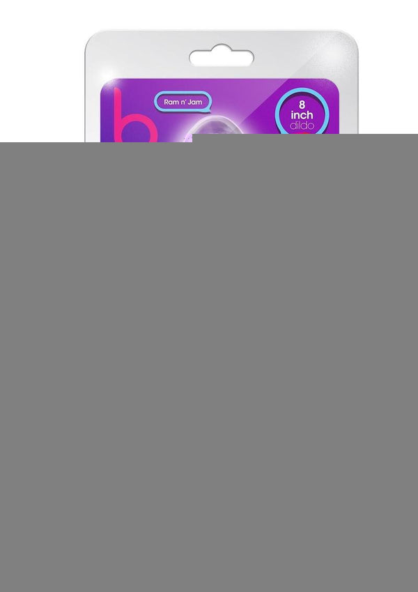 B Yours Plus Rock N' Roll Realistic Dildo with Balls - Purple - 8in