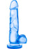 B Yours Sweet N' Hard 4 Dildo with Balls - Blue - 7.75in