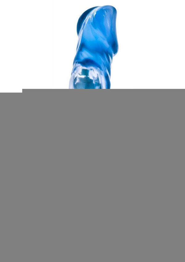 B Yours Vibe 6 Vibrating Dildo - Blue - 9in