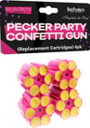 Bachelorette Party Pecker Party Confietti Gun Refills - 4 Each Per Pack