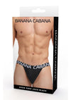Banana Cabana Poly Jock - Black - Large/XLarge