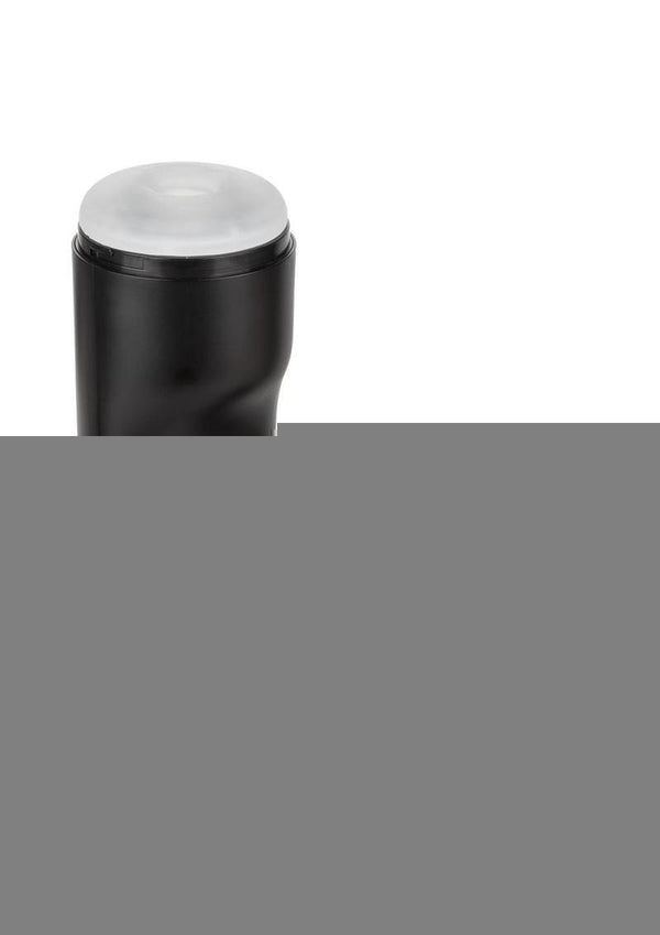 Bionic Sucking and Vibrating Rechargeable Anal Masturbator - Black