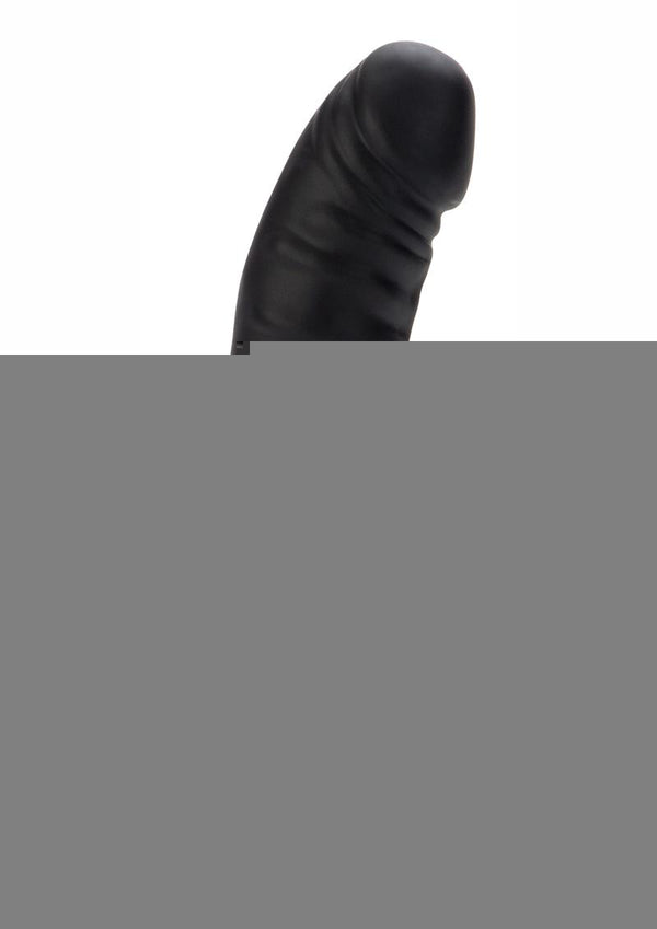 Black Velvet Realistic Vibrator - Black