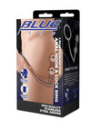 Blue Line 2 Bead Anal Hook and Cock Ring 45mm - Stainless - Steel
