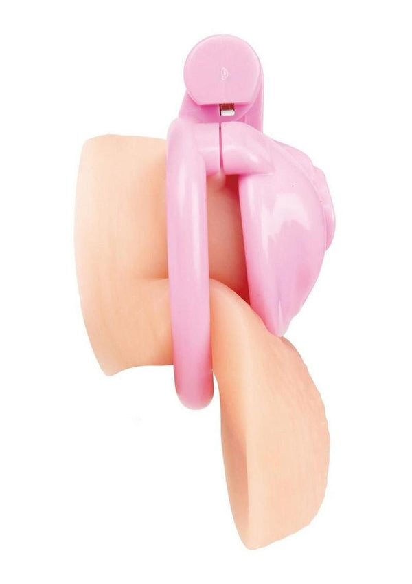 Blueline Bitchboy Degrading Mini Chastity Cage with Pussy Shape