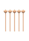 Boobylicious Boobie Party Straws - Flesh/Tan - 6 Per Pack