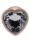 Booty Bling Heart Diamond Jeweled Wearable Metal Plug