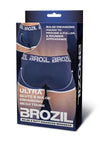 Brozil Ultra Glute and Bulge Enhancing Mesh Trunk - Blue/Navy Blue - Large/XLarge