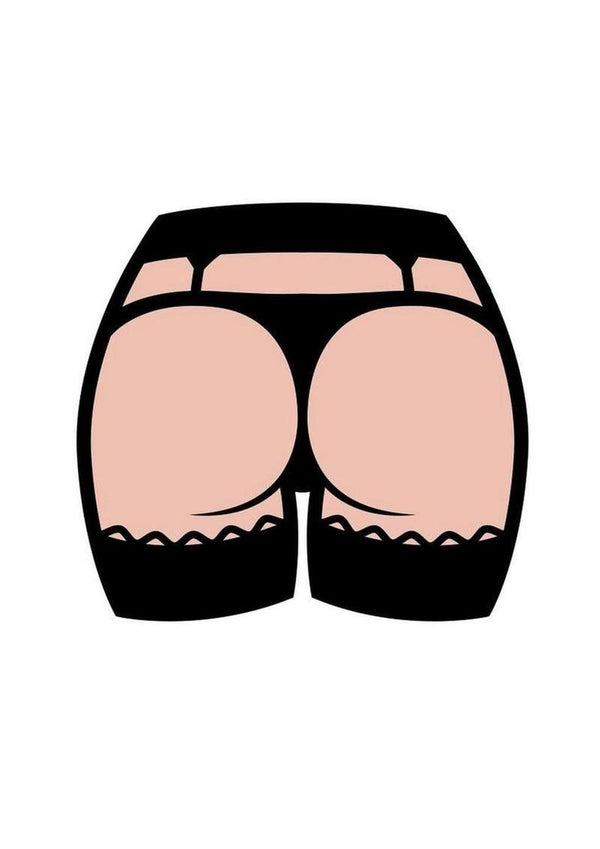 Butt Enamel Pin - Black/Vanilla