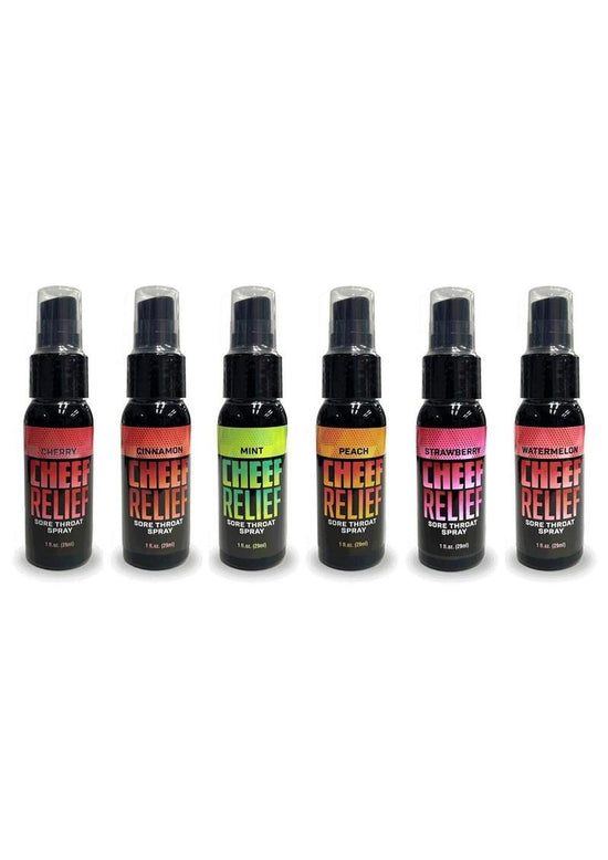 Cheef Relief Soothing Throat Spray (36 Per Display) - Assorted Flavors