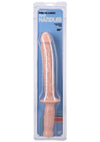 Classic The Manhandler with Handle Dildo - Flesh/Vanilla - 10in