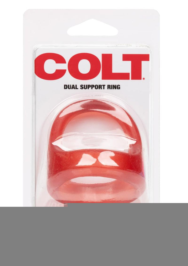 Colt XL Snug Tugger Cock Ring Scrotum Support - Red