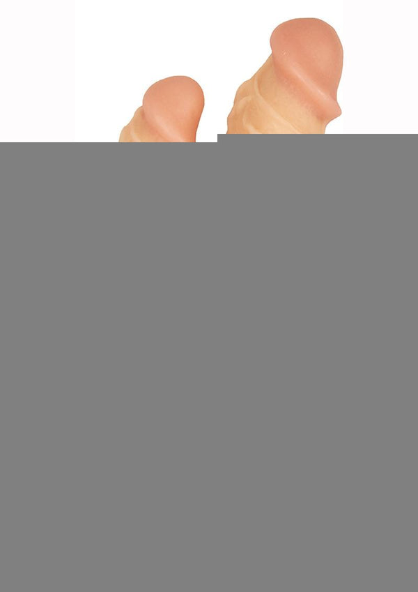 Commander Dongs Double Duty Bendable Dildo - Flesh/Vanilla - 6in