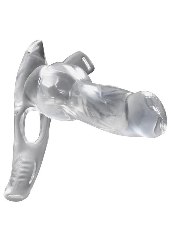 Creature Cock Snow Wolf Hollow Strap-On with Harness