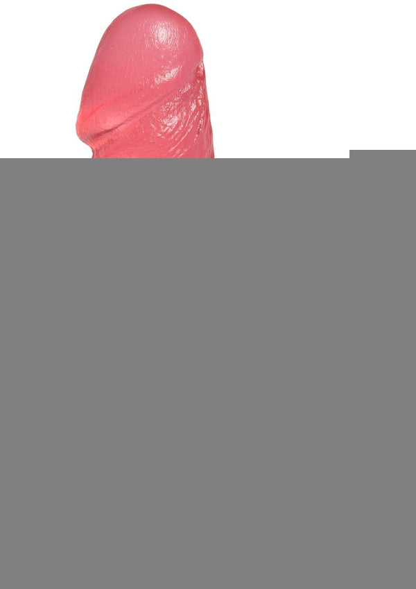 Crystal Jellies Dildo with Balls - Pink - 7in