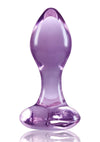 Crystal Premium Glass Heart Probe - Purple