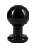 Doc Johnson Round Butt Plug - Black - Large