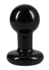 Doc Johnson Round Butt Plug - Black - Small