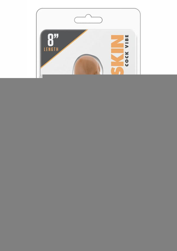 Dr. Skin Cock Vibe 14 Vibrating Dildo - Caramel - 8in