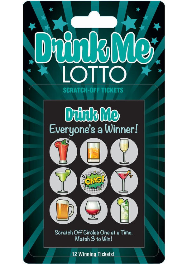 Drink Me Lotto Scratch Off Tickets - 12 Per Pack