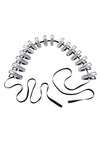 Edge Body Zipper Clothes Pins - Black/Silver