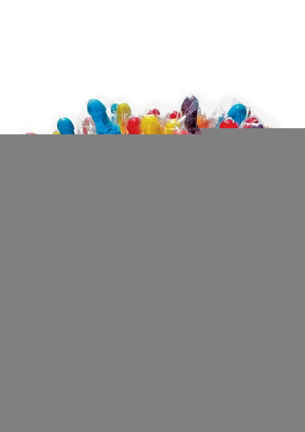 Edible Pecker Bouquet 6 Rose Pecker Pops - Assorted Flavors - Assorted Colors - 12 Per Display