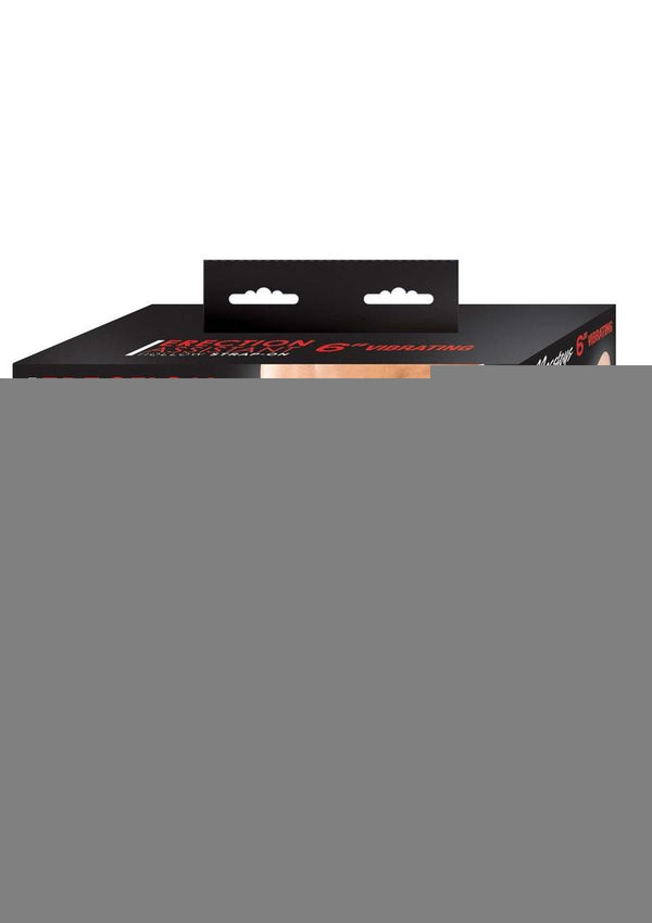 Erection Assistant Hollow Vibrating Strap-On - White - 6in