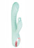 Exciter Thumping G-Spot Rechargeable Rabbit Vibrator - Aqua/White