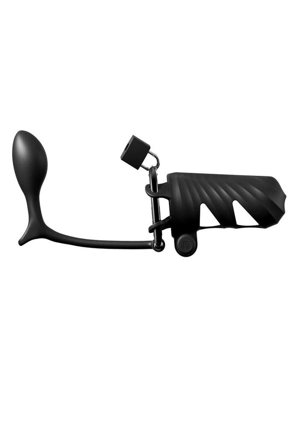 Fantasy C-Ringz Remote-Controlled Vibrating Cock Blocker with Ass-Gasm Plug