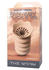 Fantasy Fuckers The Worm Ultraskyn Textured Stroker - Vanilla