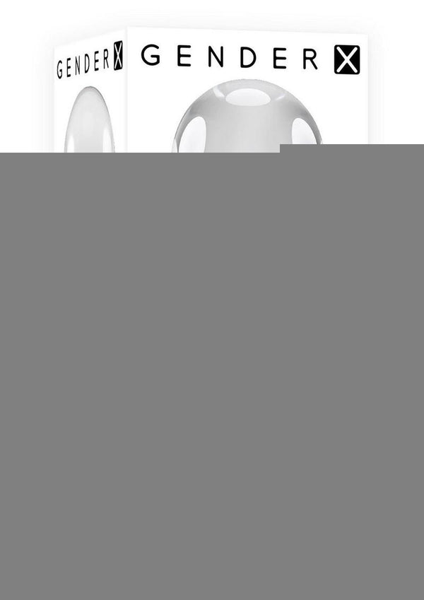 Gender X The Baller Glass Anal Plug - Clear