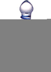 Glas Blue Spiral Glass Dildo - Blue/Clear