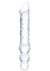 Glas Double Ended Glas Dildo with Anal Beads - Clear - 12in