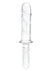 Glas Girthy Glass Cock Double Ended with Handle - Clear - 11in