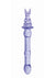 Glass Menagerie Rabbit Dildo - Purple