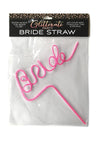 Glitterati Bride Twisty Straw - Pink