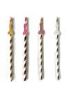 Glitterati Penis Party Tall Celebration Straws - Assorted Colors - 8 Pack